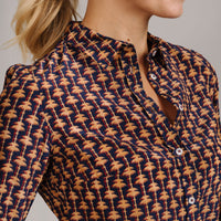 Apollo's Paradise Crepe de Chine Shirt made with Liberty fabric
