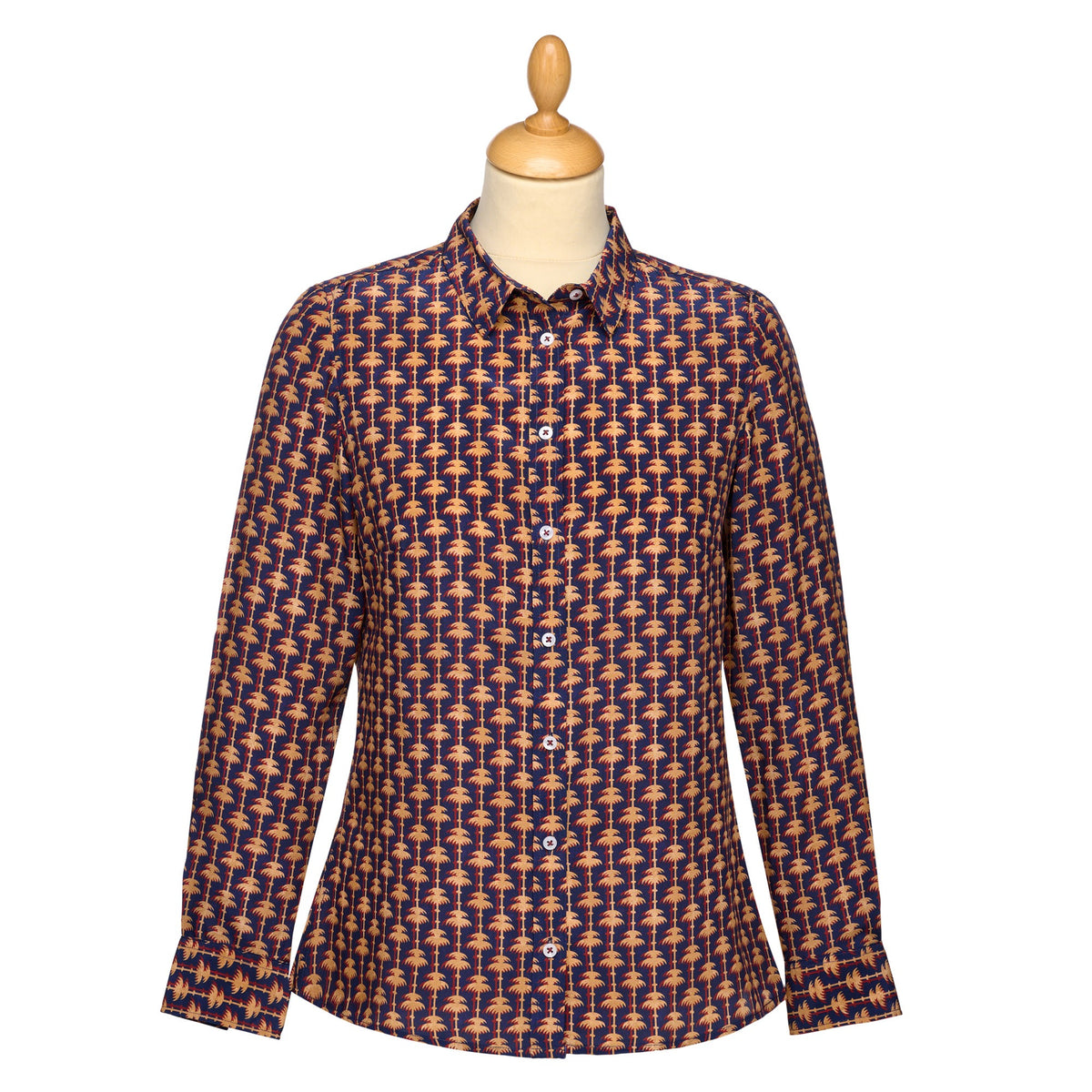 Apollo's Paradise Crepe de Chine Shirt made with Liberty fabric