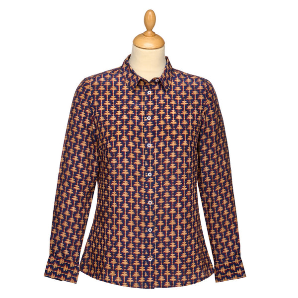 Apollo's Paradise Crepe de Chine Shirt made with Liberty fabric