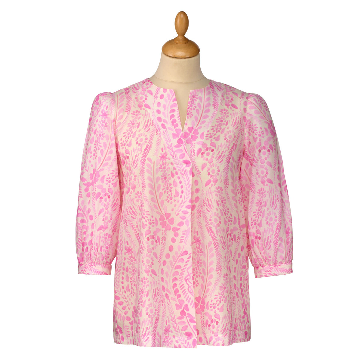 Cotton Pink Floral Blouse