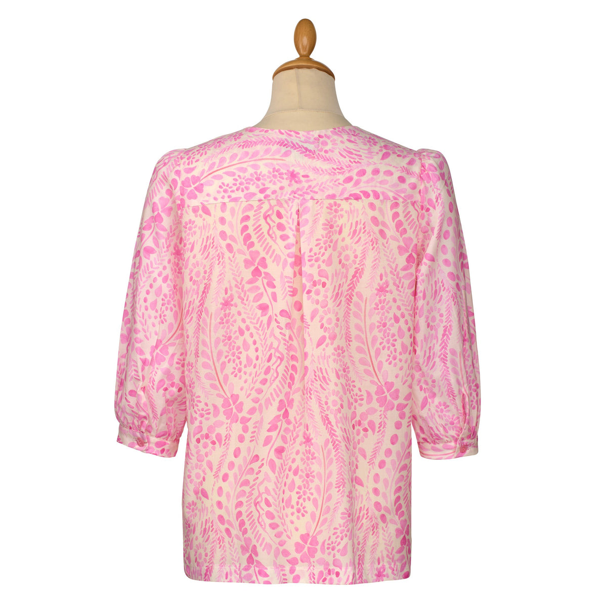 Cotton Pink Floral Blouse