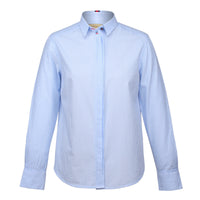 Blue Striped Seersucker Shirt