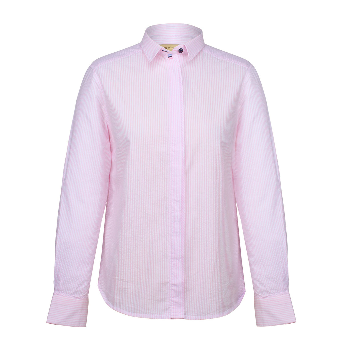 Pink Striped Seersucker Shirt