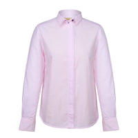 Pink Striped Seersucker Shirt