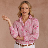 Stripe and Bow Silk Shirt made with Liberty fabric