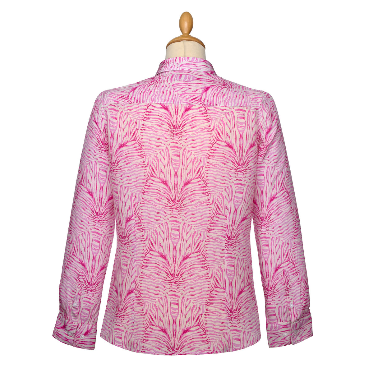 Stripe and Bow Silk Shirt made with Liberty fabric