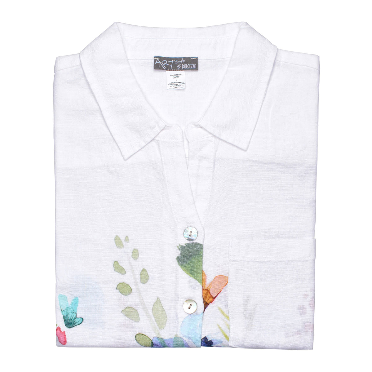 Floral Linen Blouse