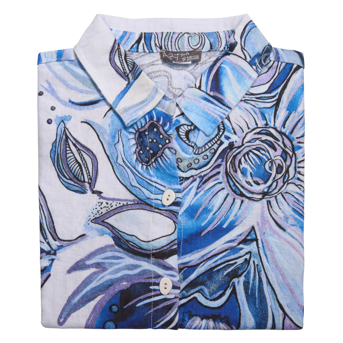 Blue Ocean Linen Blouse