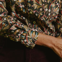 The West Garden Crepe de Chine Silk Shirt Made with Liberty Fabric