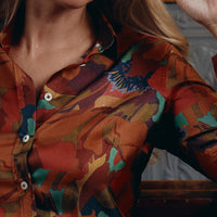 The Peony Parade Crepe de Chine Silk Shirt Made with Liberty Fabric