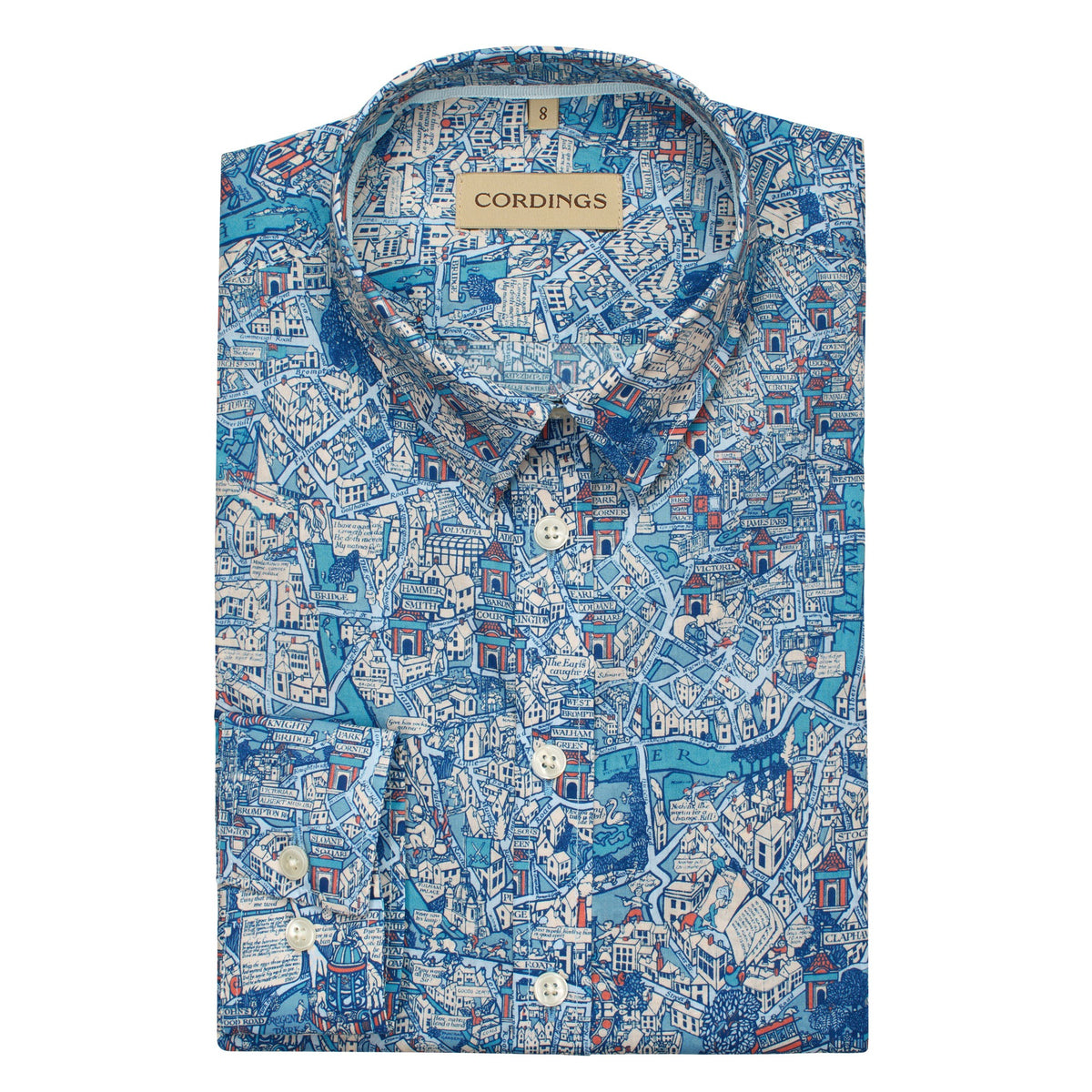 Big Smoke Map Liberty Shirt Made with Tana Lawn™ Cotton