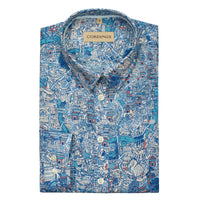 Big Smoke Map Liberty Shirt Made with Tana Lawn™ Cotton