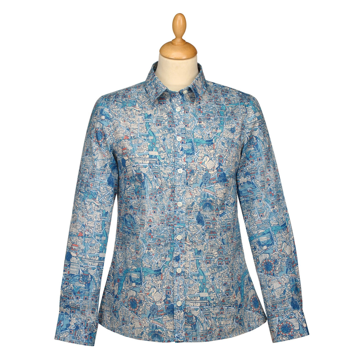 Big Smoke Map Liberty Shirt Made with Tana Lawn™ Cotton