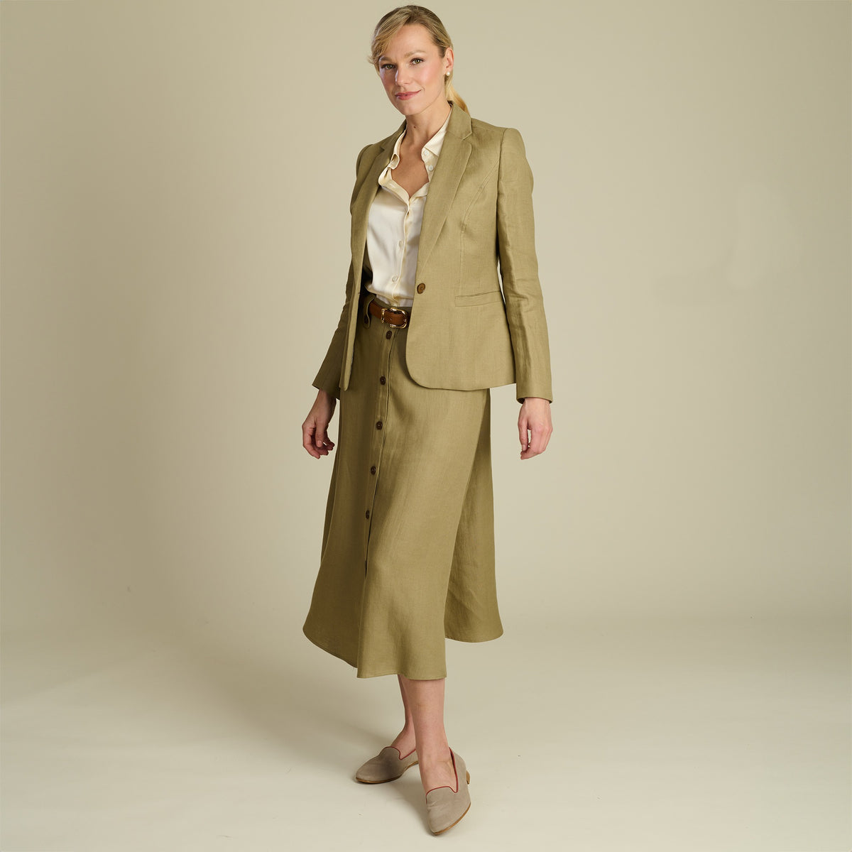 Khaki Maria Safari Jacket