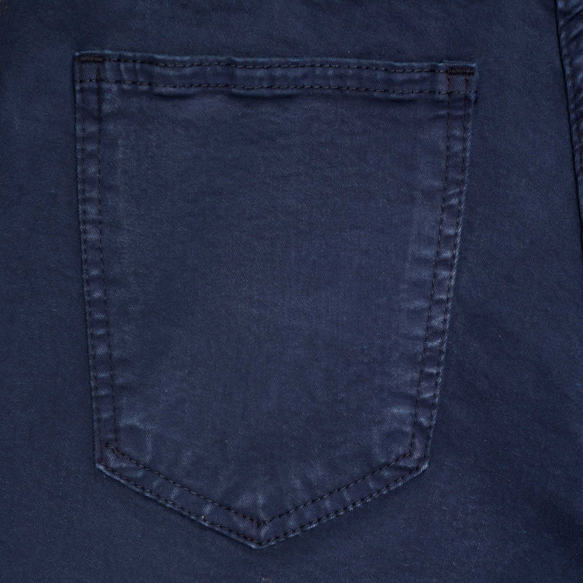 Navy Stretch Cotton Slim Leg Trousers