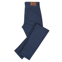 Navy Blue Cotton Emma Jeans