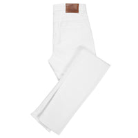 White Cotton Stretch Emma Jeans
