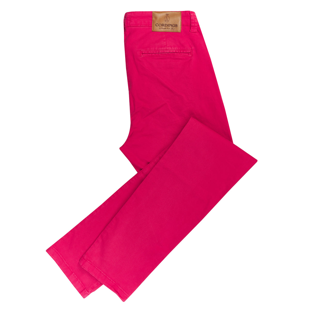 Fuchsia Cotton Stretch Chinos