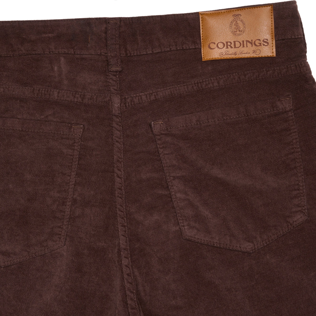 Chocolate Brown Stretch Moleskin Jeans