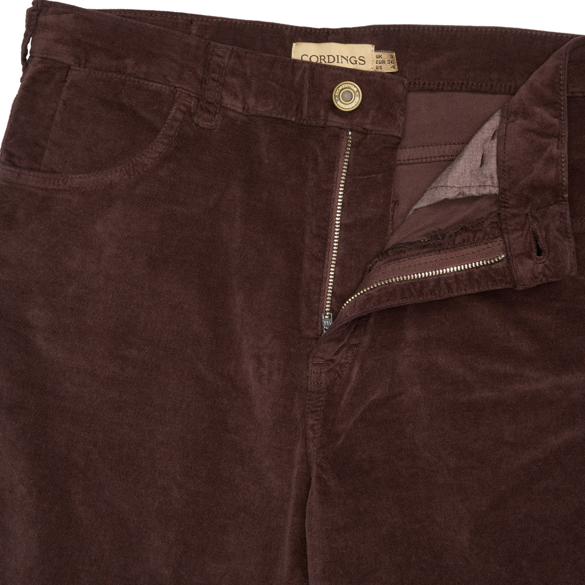 Chocolate Brown Stretch Moleskin Jeans