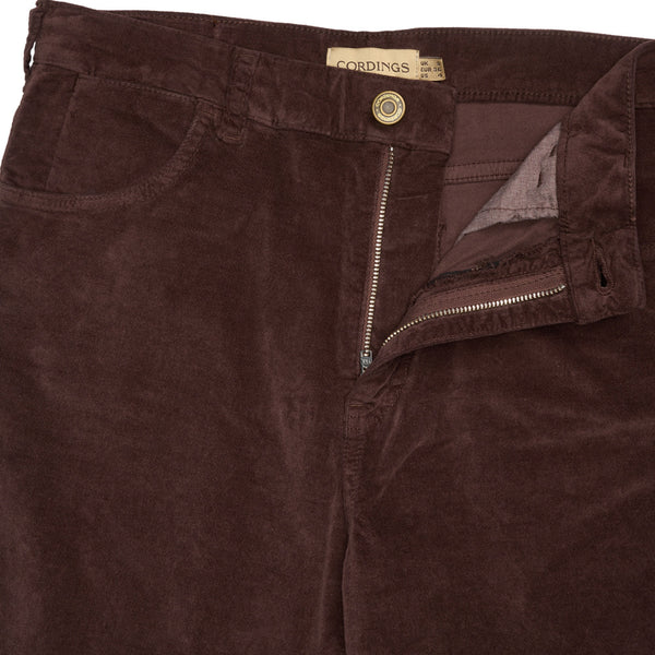 Chocolate Brown Stretch Moleskin Jeans