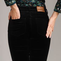 Black Allegra Velvet Jeans