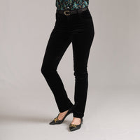 Black Allegra Velvet Jeans