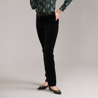 Black Allegra Velvet Jeans