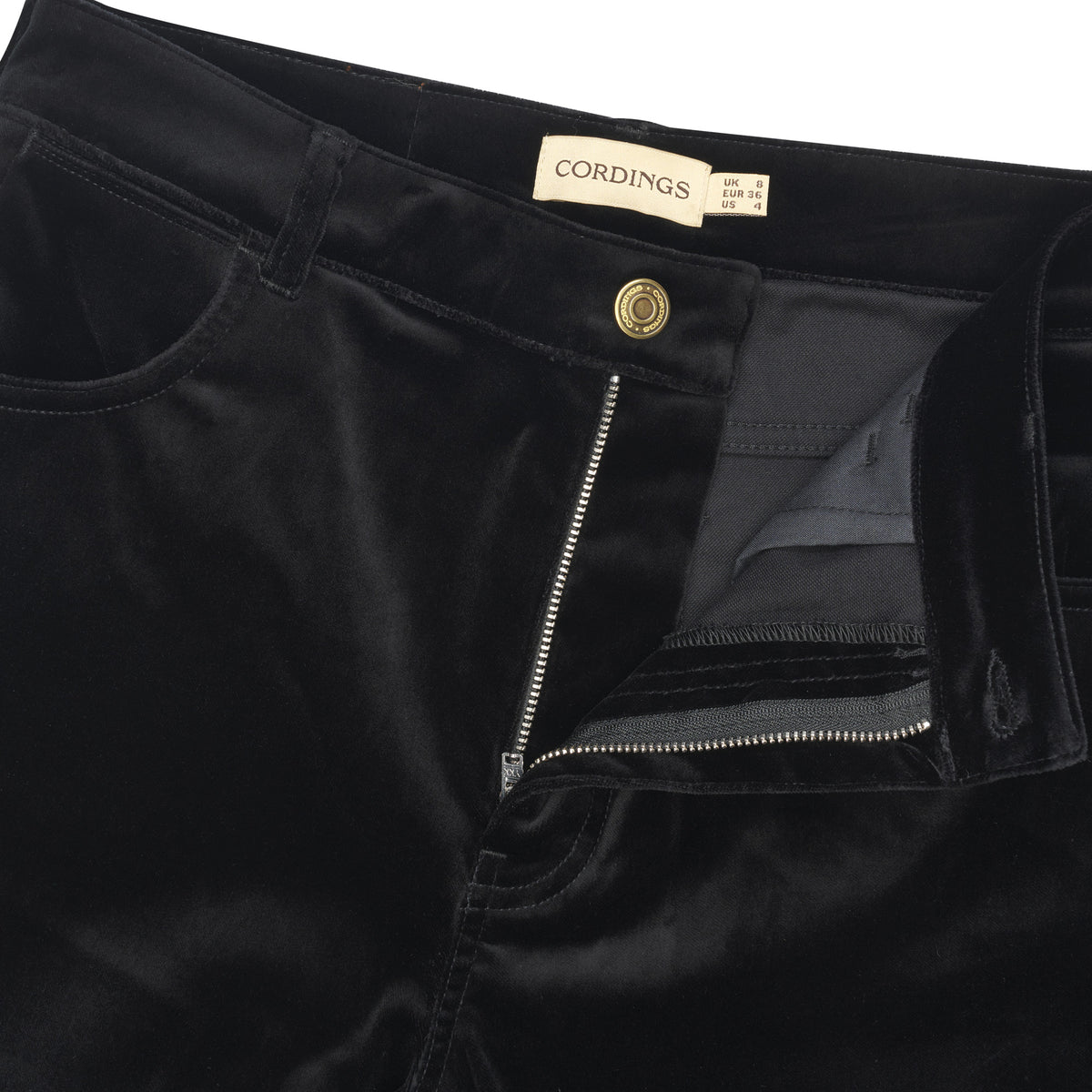 Black Allegra Velvet Jeans