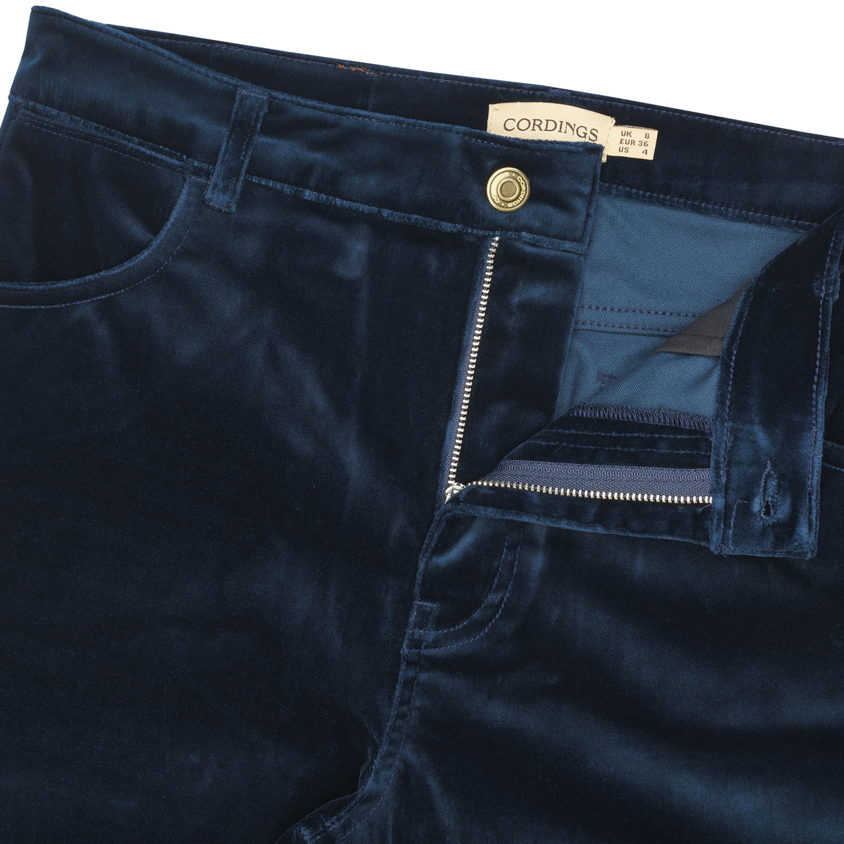 Navy Allegra Velvet Jeans