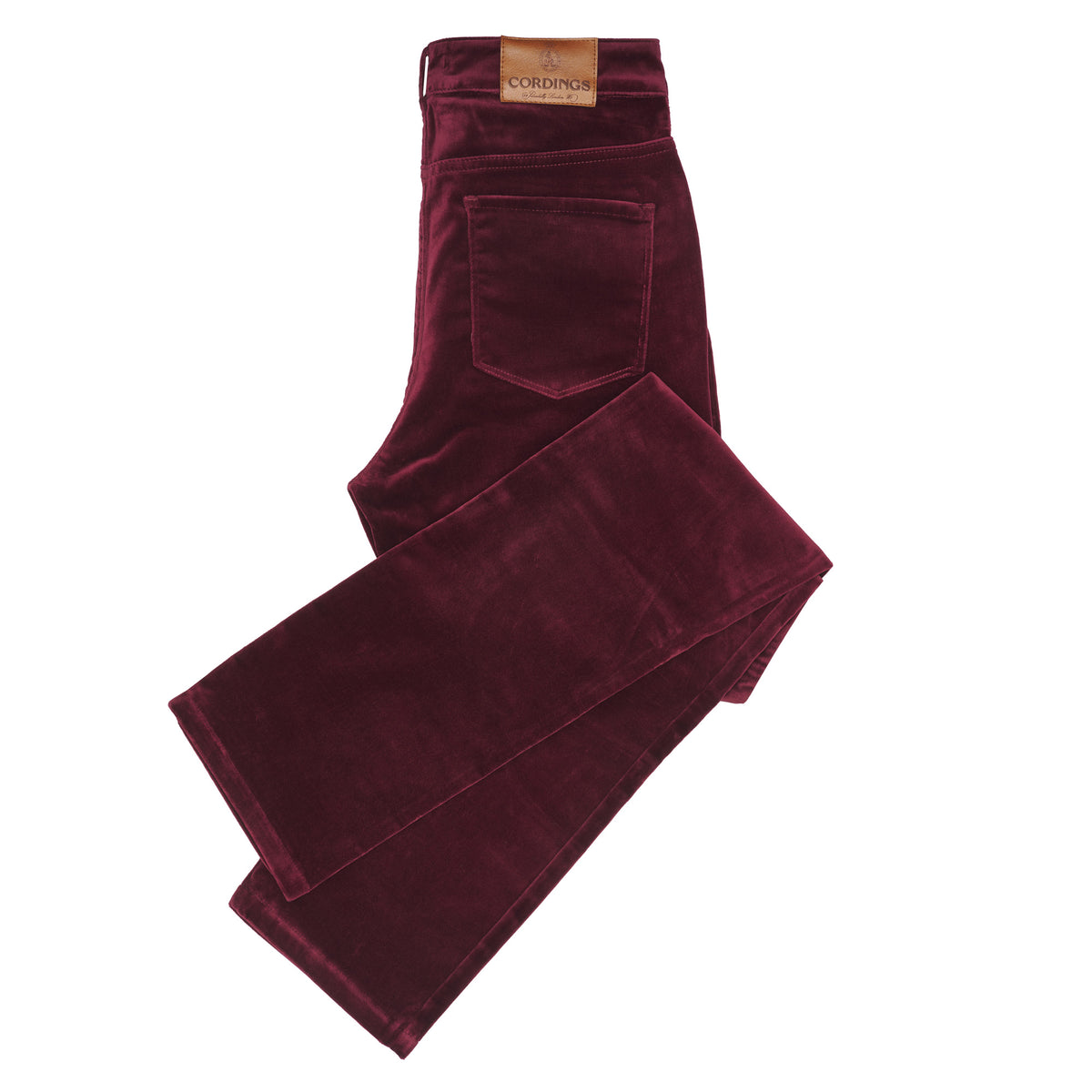 Wine Allegra Velvet Jeans