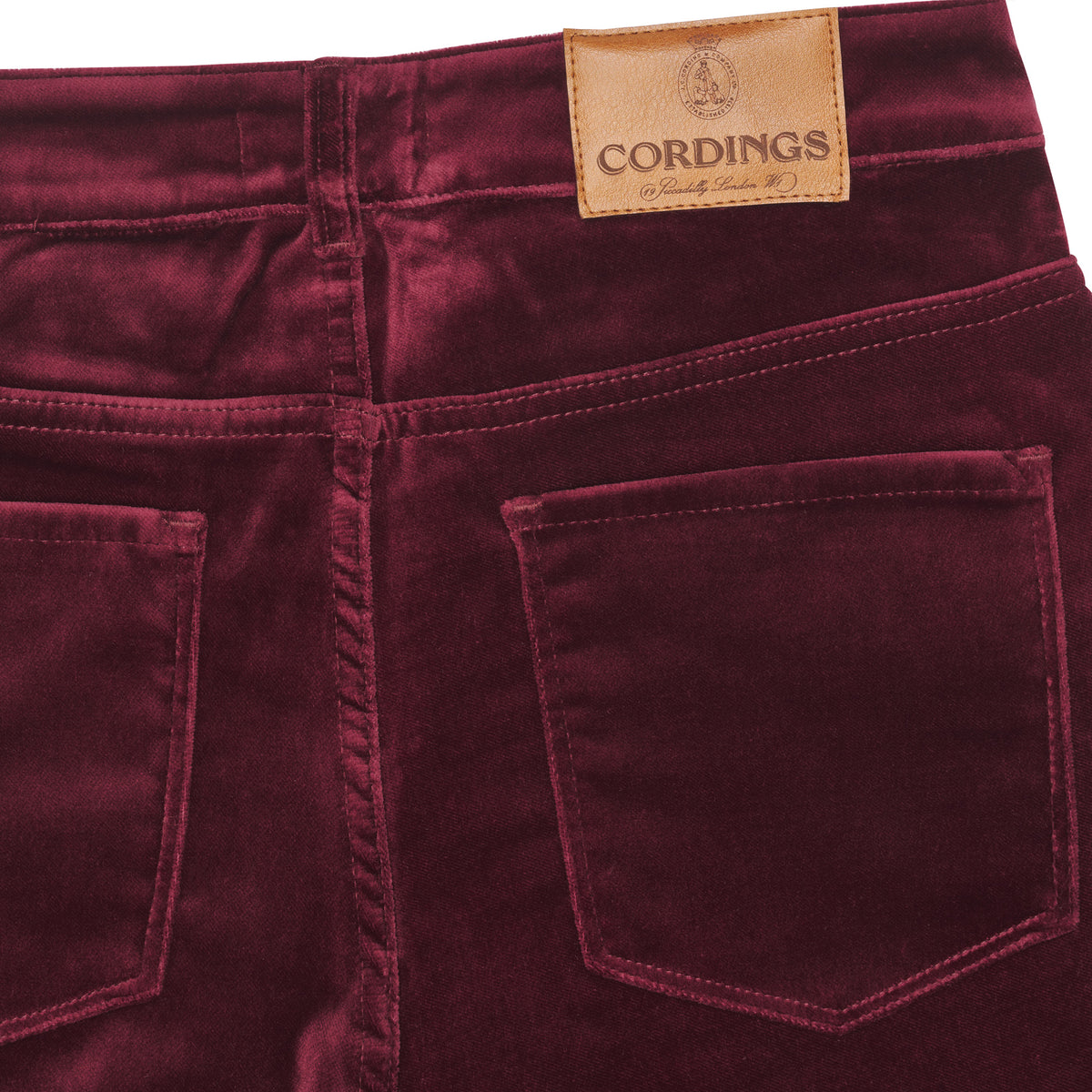 Wine Allegra Velvet Jeans