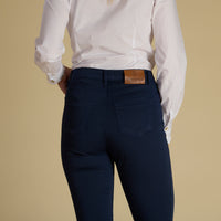 Navy Cotton Stretch Lily Jeans