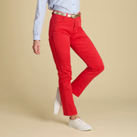 Red Cotton Stretch Lily Jeans