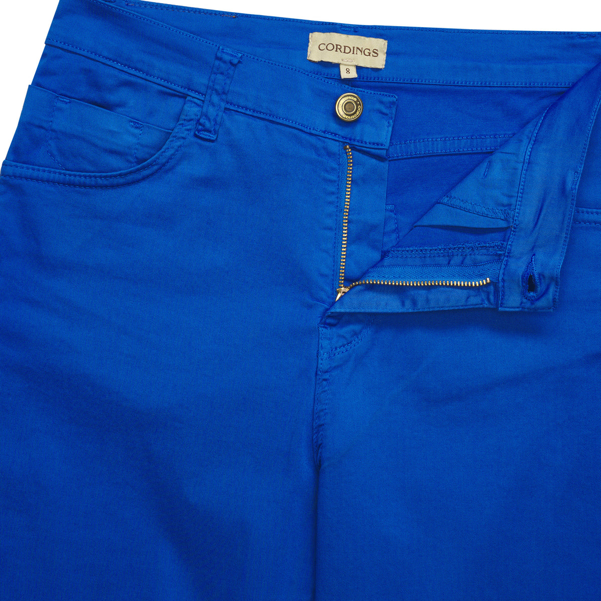 Blue Cotton Stretch Lily Jeans