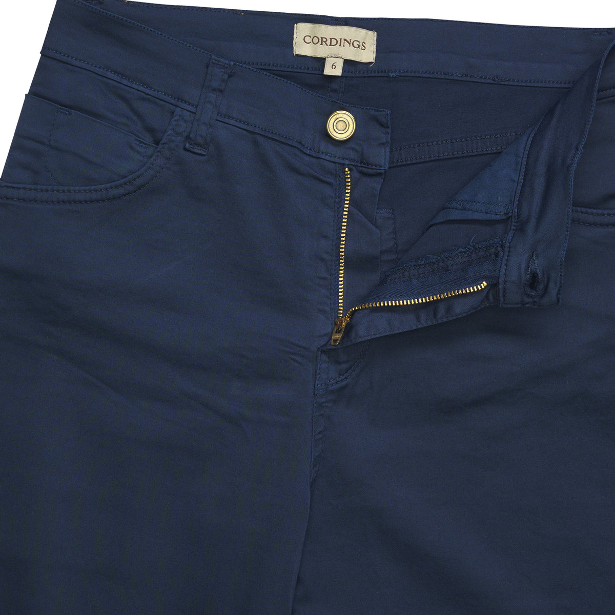 Navy Cotton Stretch Lily Jeans