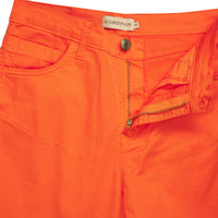 Orange Cotton Stretch Lily Jeans