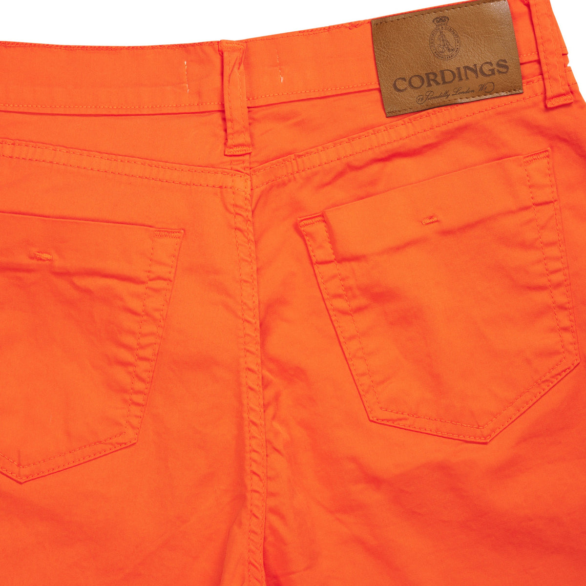 Orange Cotton Stretch Lily Jeans