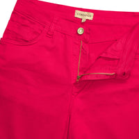 Red Cotton Stretch Lily Jeans