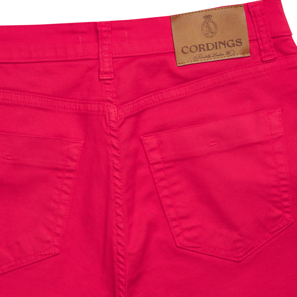 Red Cotton Stretch Lily Jeans