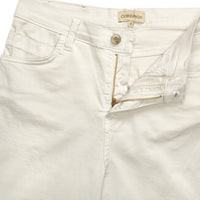 Beige Cotton Stretch Lily Jeans