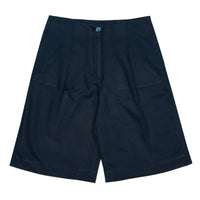 Navy Alexandra Linen Shorts