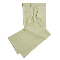 Green Tetbury Silk and Linen Trousers