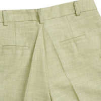 Green Tetbury Silk and Linen Trousers