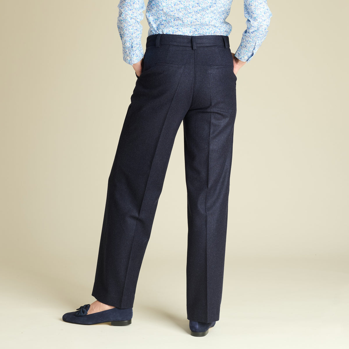 Navy Leonora Loden Trousers