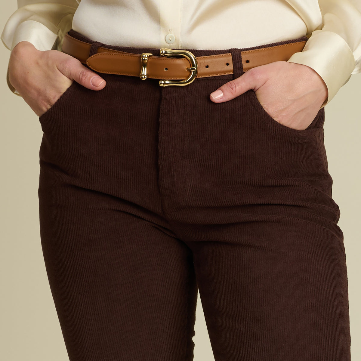 Chocolate Olivia Corduroy Jeans