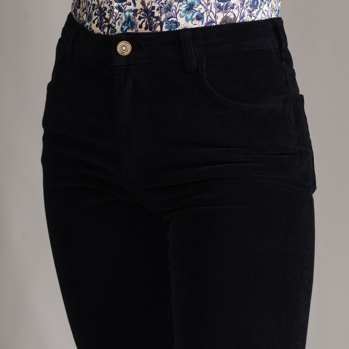 Navy Olivia Corduroy Jeans