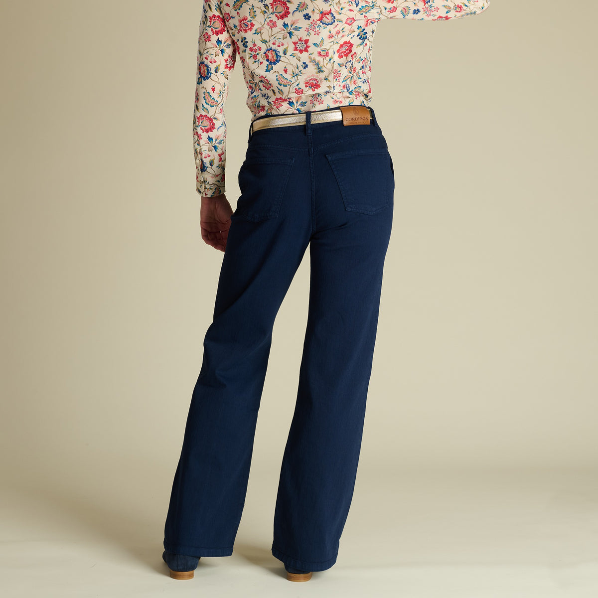 Navy Macana Wide Leg Jeans