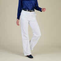 White Macana Wide Leg Jeans