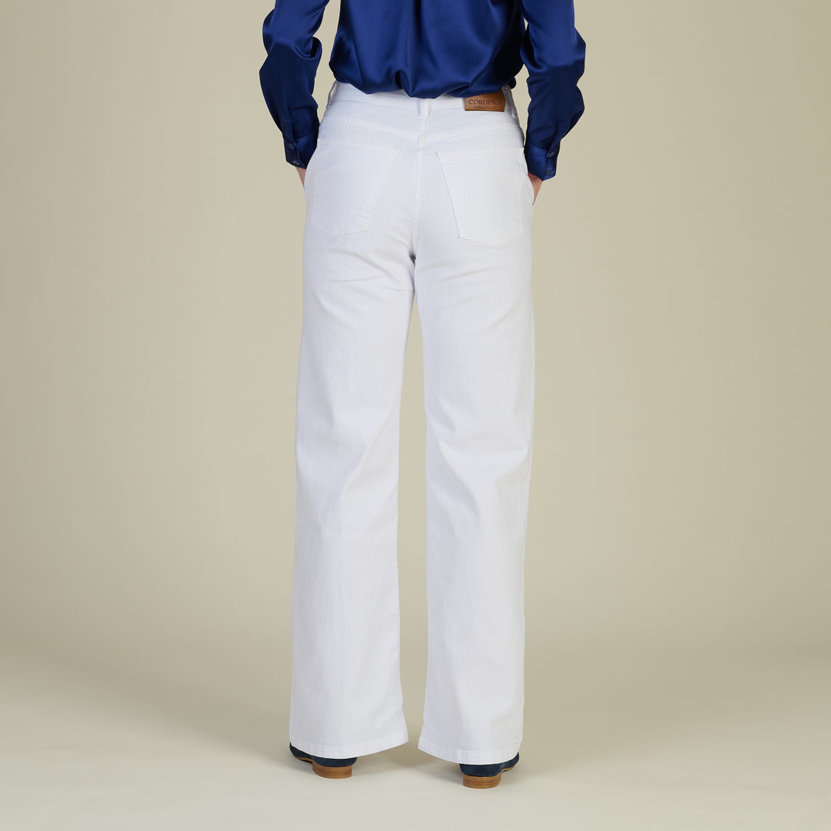 White Macana Wide Leg Jeans